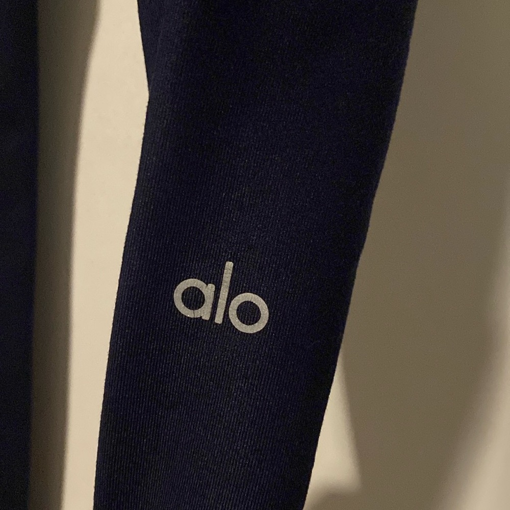 Alo Airbrush Legging Rich Navy Gloss Small